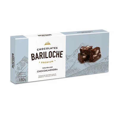 TURRON BARILOCHE PREMIUM CHOCOALMENDRAS 180GR