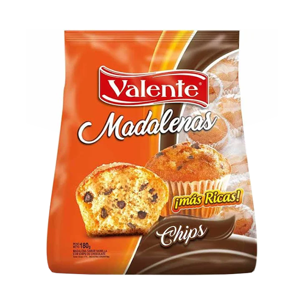 MADALENAS VALENTE CHIPS CHOCOLATE 180GR